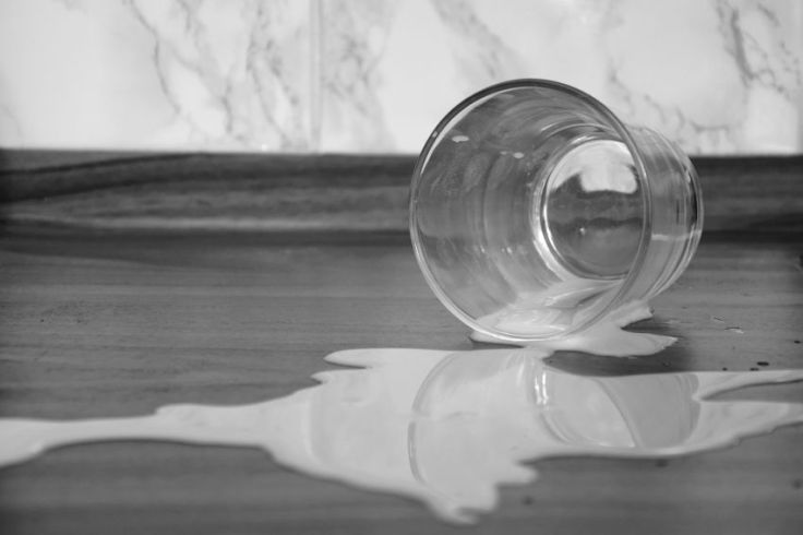 Weekly Photo Challenge: Variations on a Theme. Spilled Milk. © trashbus ǀ Renata Britvec, 2018