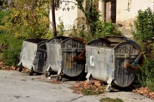 Trash Cans. Fall. Short Hellos & Long Goodbyes. LipnicaTuzla, BiH. 2017 © Trashbus ǀ Renata Britvec