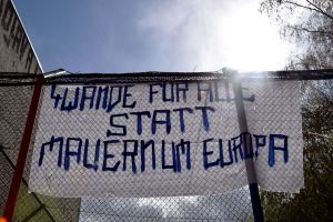 No Walls around Europe. Left Behind. Berlin, 2020. © Trashbus ǀ Renata Britvec