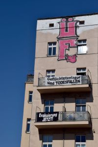 Refugee Camps Are Death Traps. Left Behind. Berlin, 2020. © Trashbus ǀ Renata Britvec